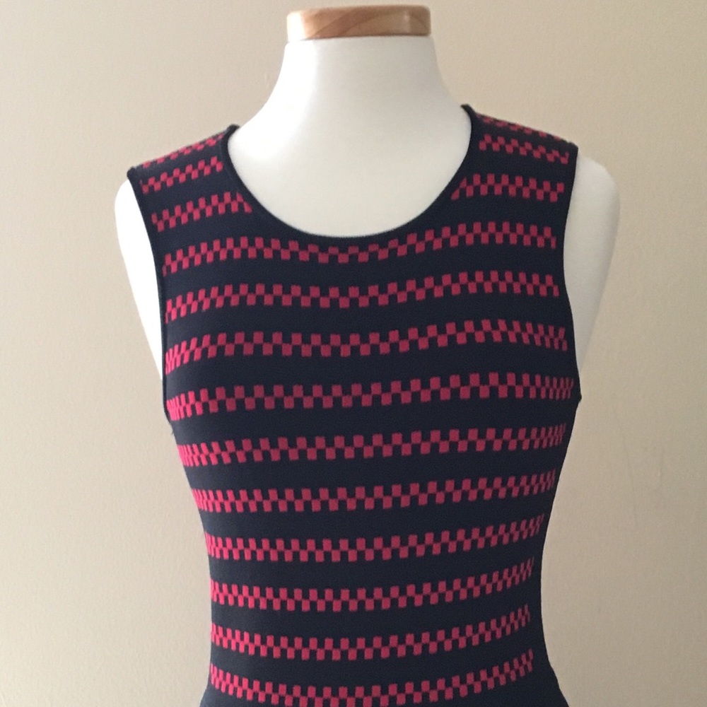Pink Tartan Striped Dress